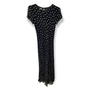 Vintage Benjamin A Sz 4 Black and white polka dot dress euc